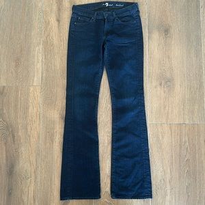 7 for all mankind women's boot cut jeans. Size 27.